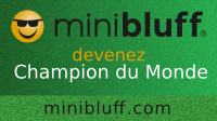 Geraldine joue au Minibluff